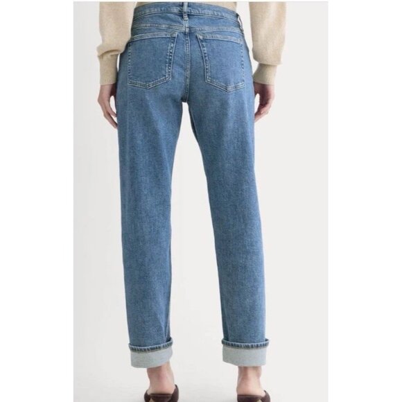 Everlane Womens 29x27” Selvedge Denim Blue Jeans Organic Cotton, Straight Leg - Picture 10 of 12